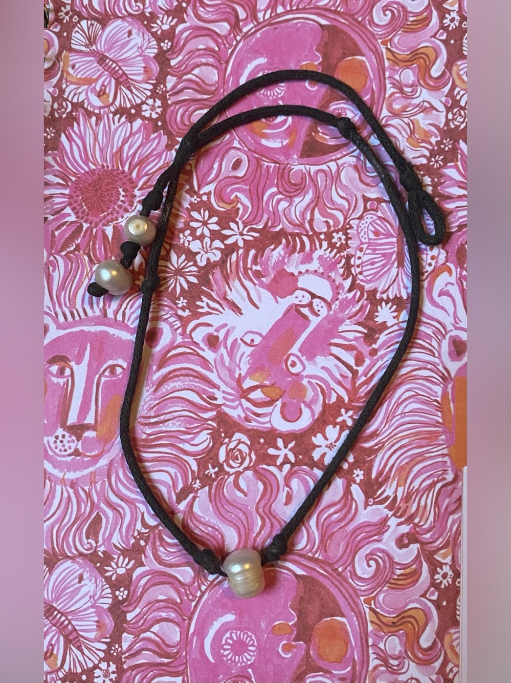 Black Single Pearl Choker Necklace